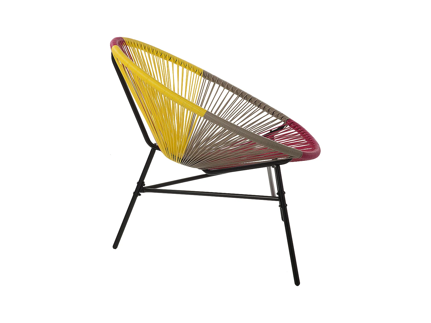 Lot de 2 chaises de jardin ACAPULCO Jaune