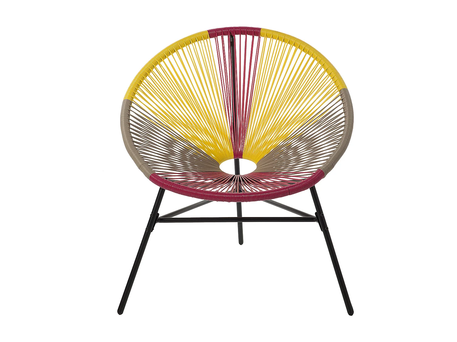 Lot de 2 chaises de jardin ACAPULCO Jaune