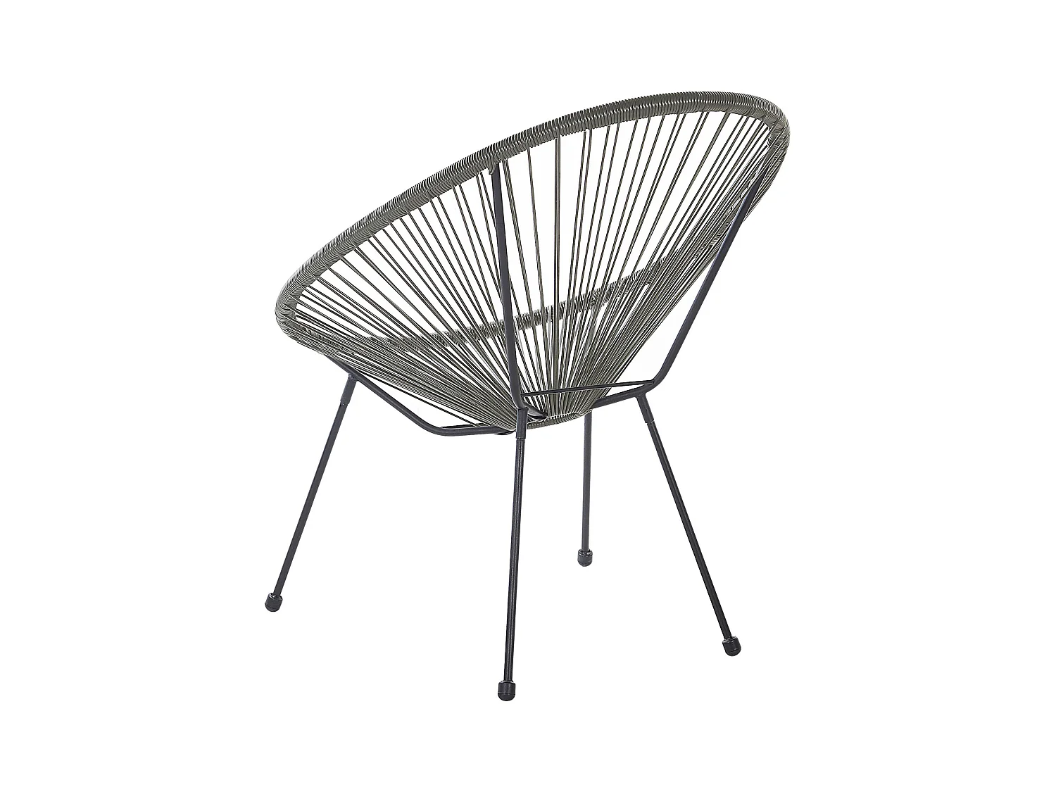 Silla de jardín ACAPULCO II Gris oscuro