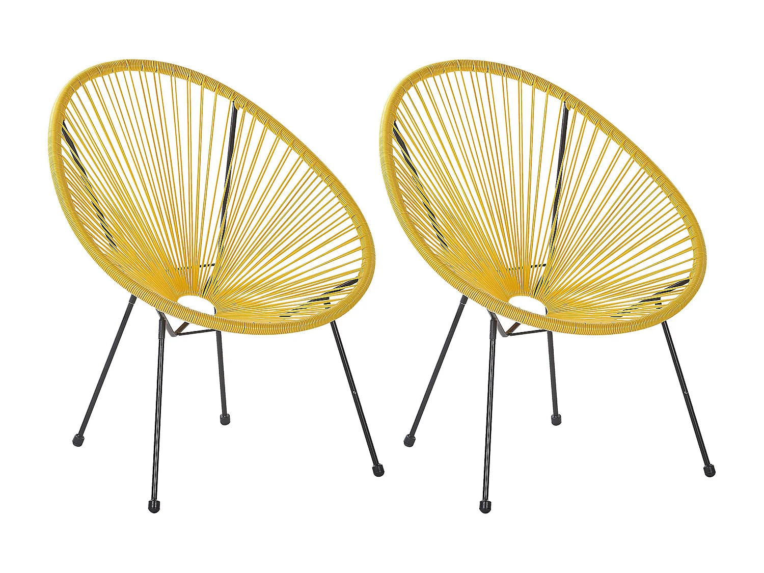Set van 2 tuinstoelen ACAPULCO II Geel