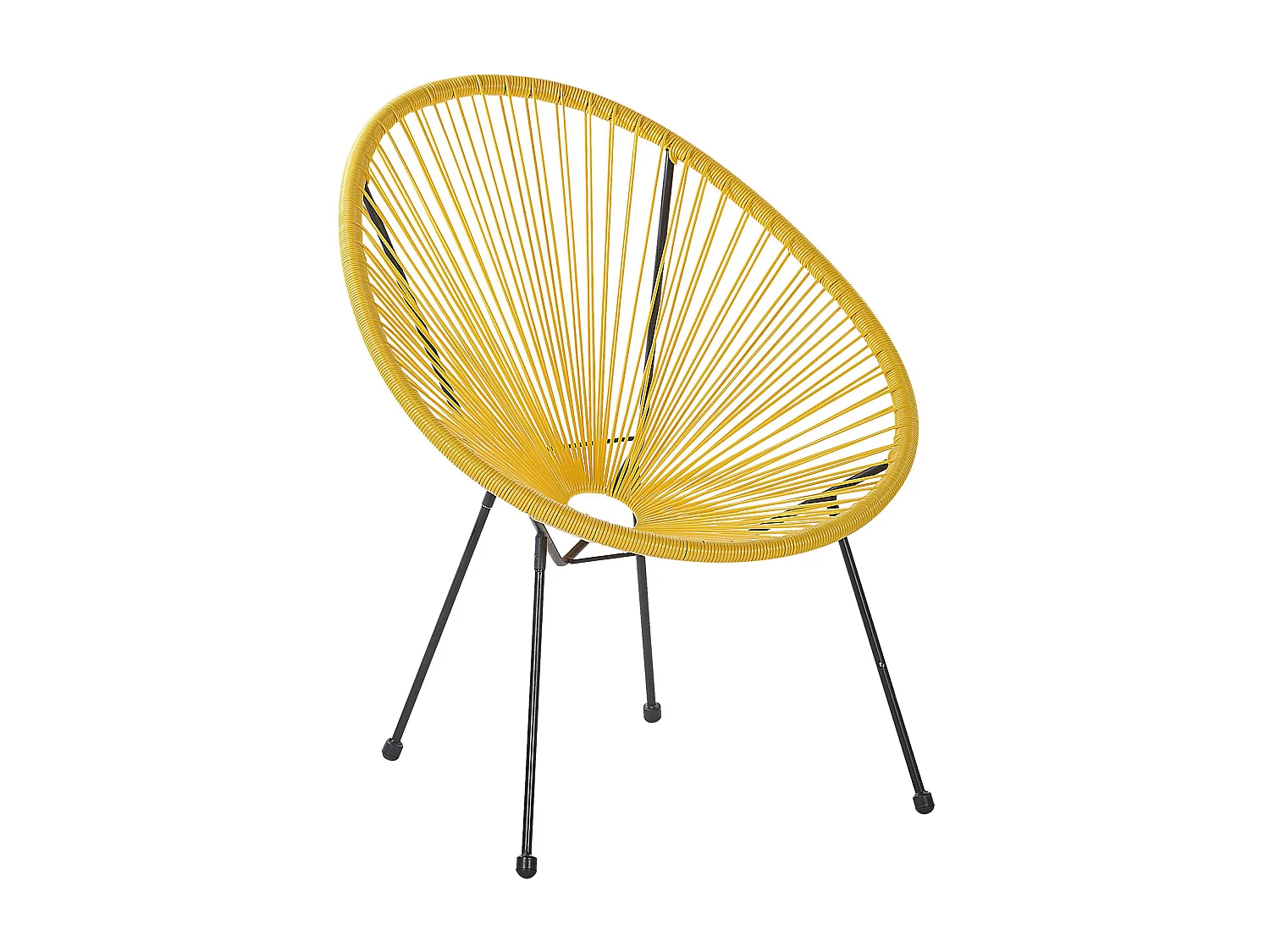 Lot de 2 chaises de jardin ACAPULCO II Polyrotin Jaune