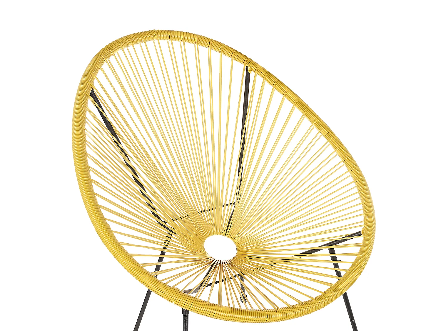 Lot de 2 chaises de jardin ACAPULCO II Polyrotin Jaune