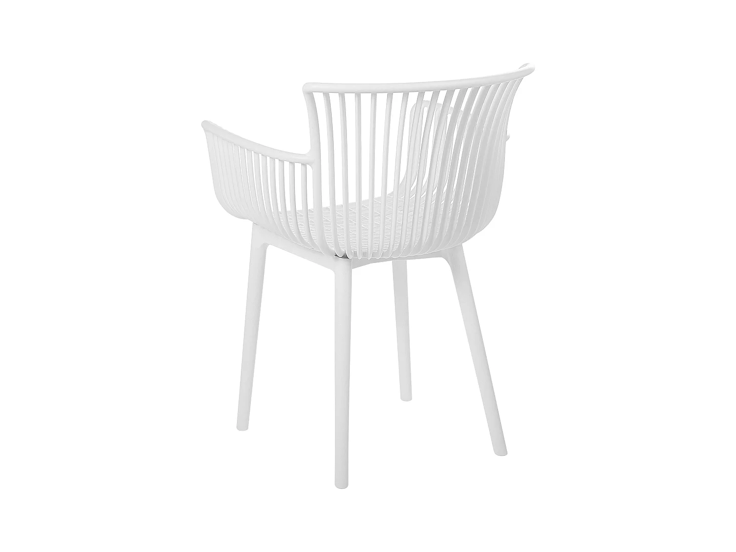 Lot de 4 chaises de jardin PESARO Blanc