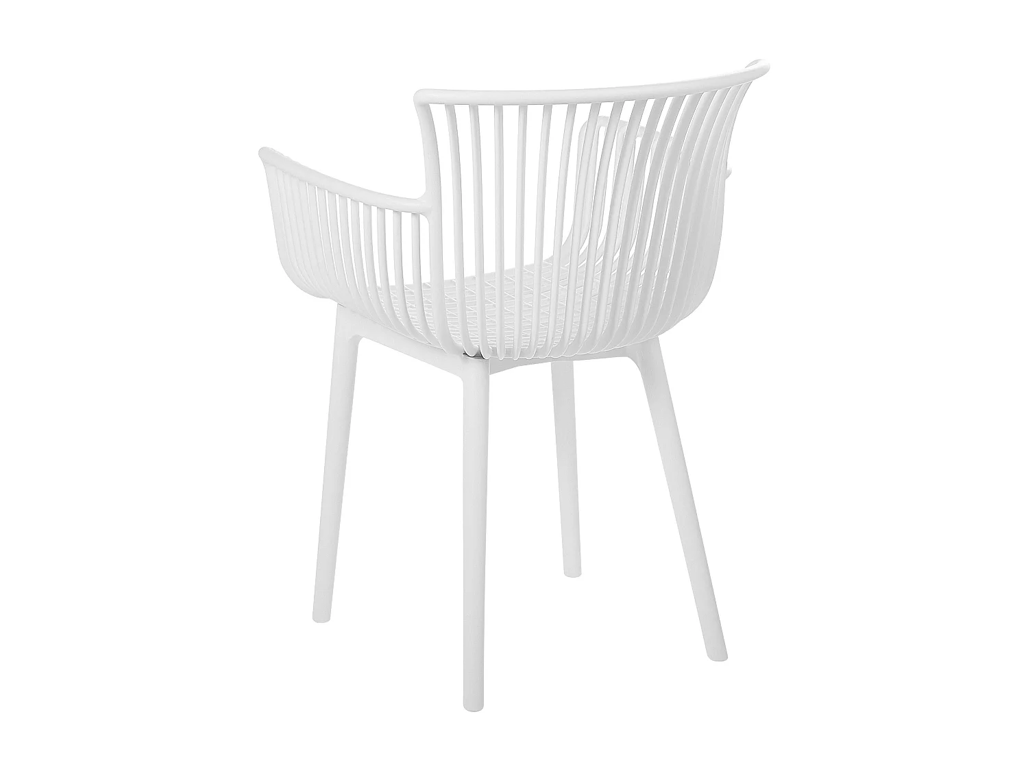 Lot de 4 chaises de jardin PESARO Blanc