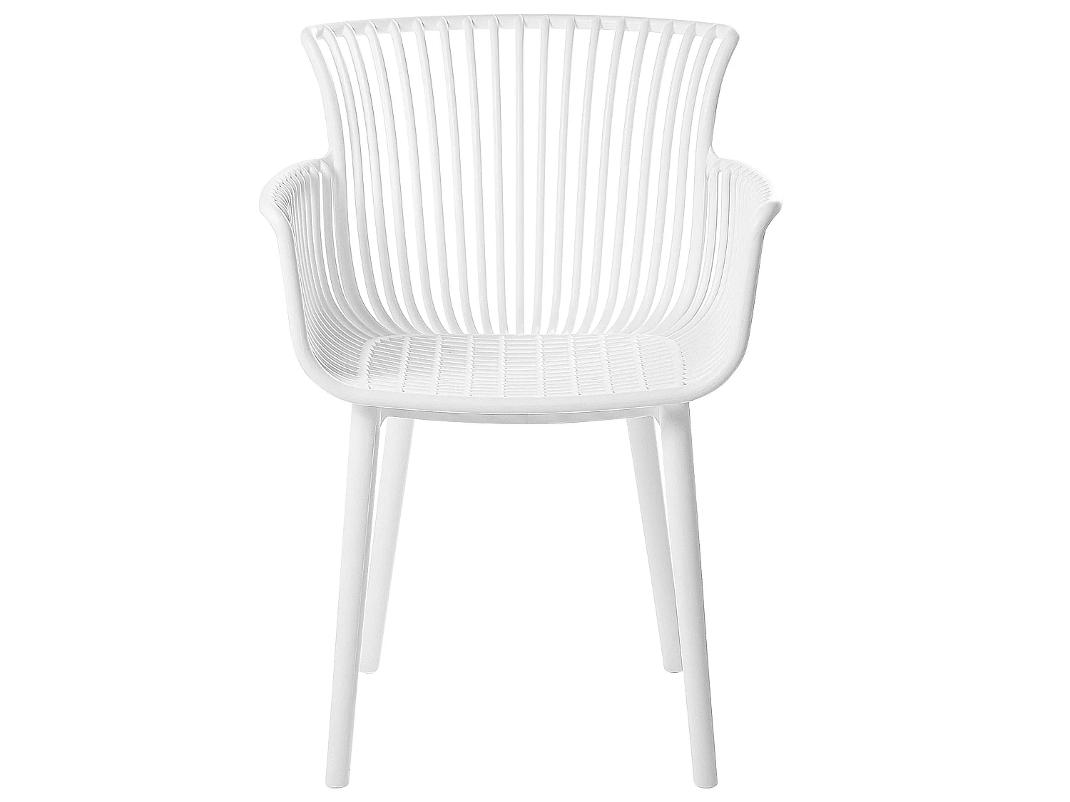 Conjunto de 4 cadeiras de jardim PESARO Branco
