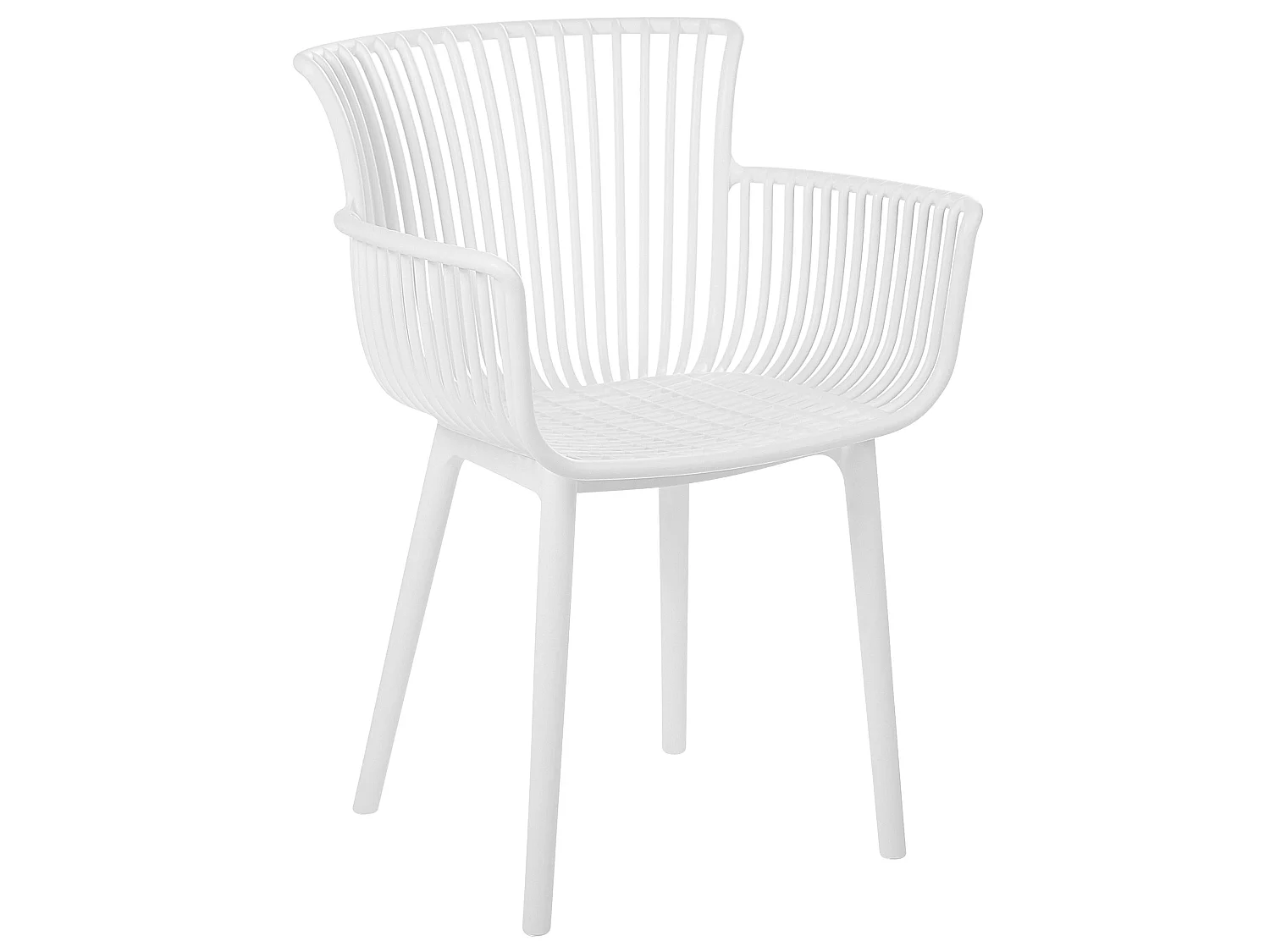 Conjunto de 4 cadeiras de jardim PESARO Branco