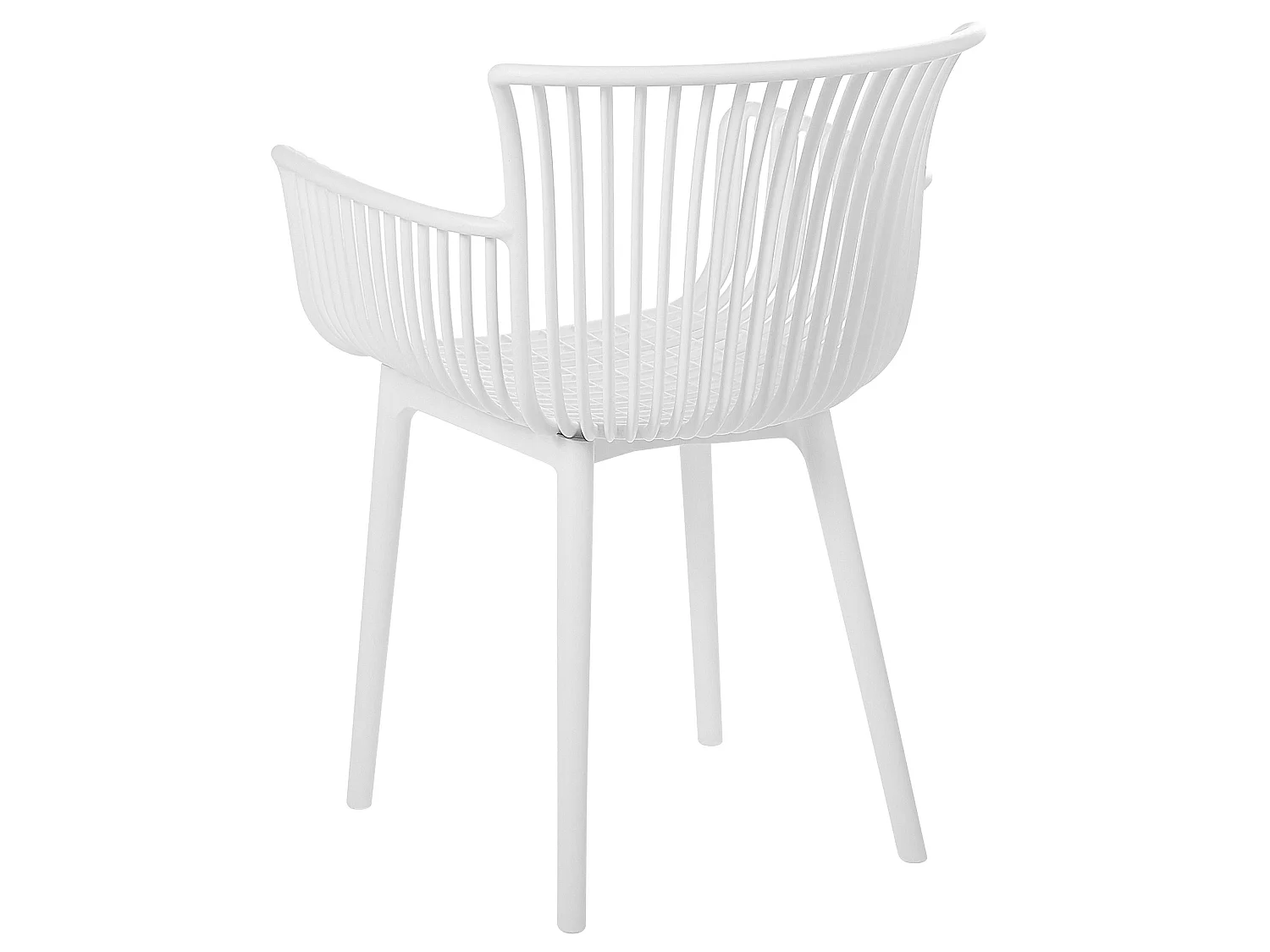 Conjunto de 4 cadeiras de jardim PESARO Branco