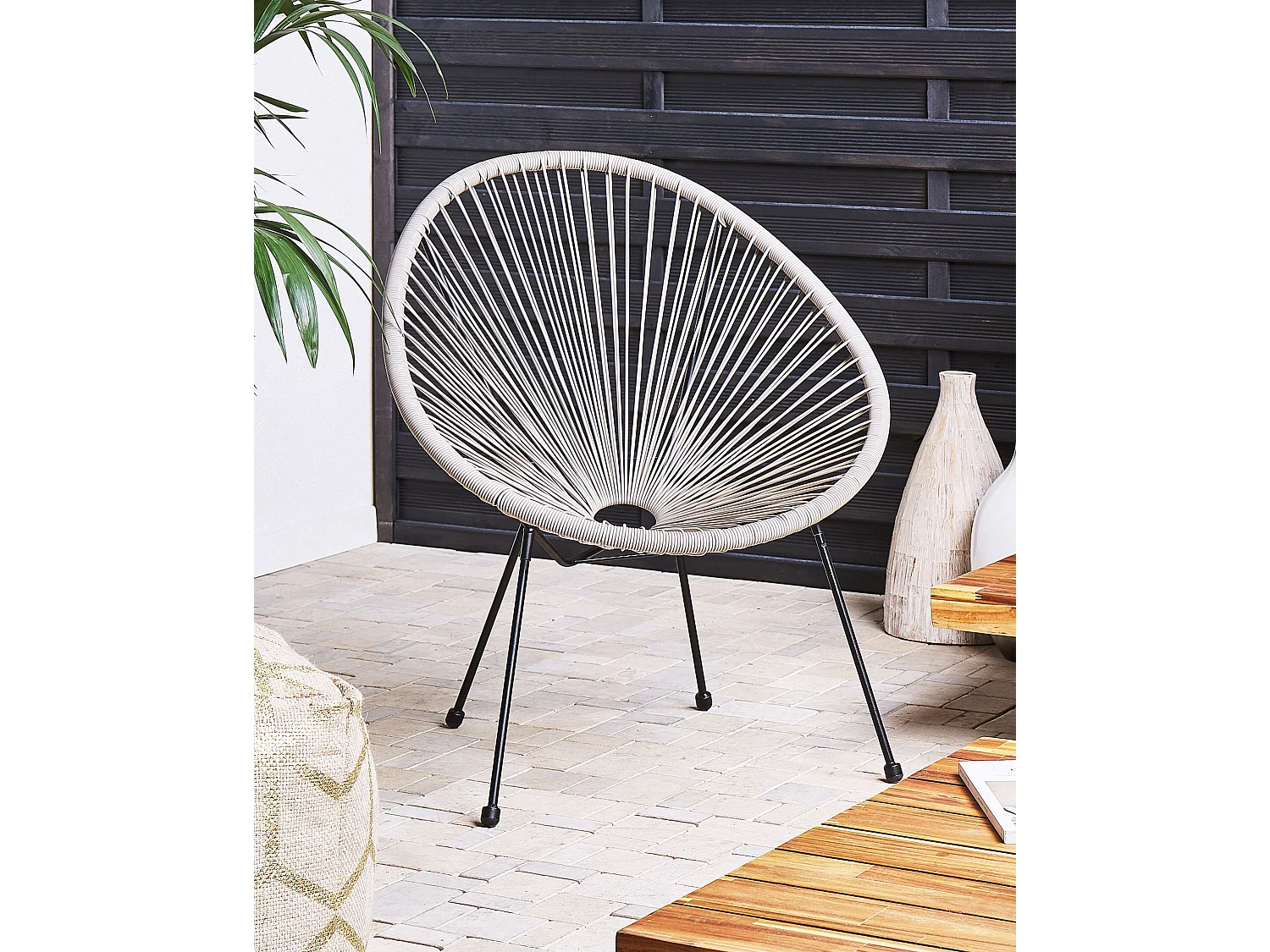 Chaise de jardin ACAPULCO II Gris clair