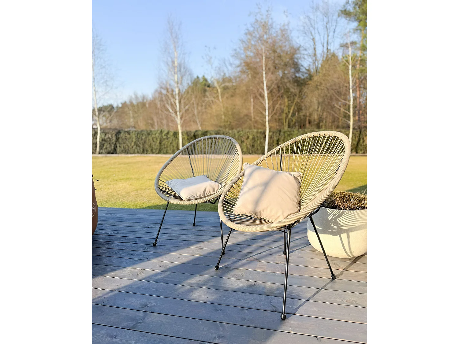 Chaise de jardin ACAPULCO II Gris clair