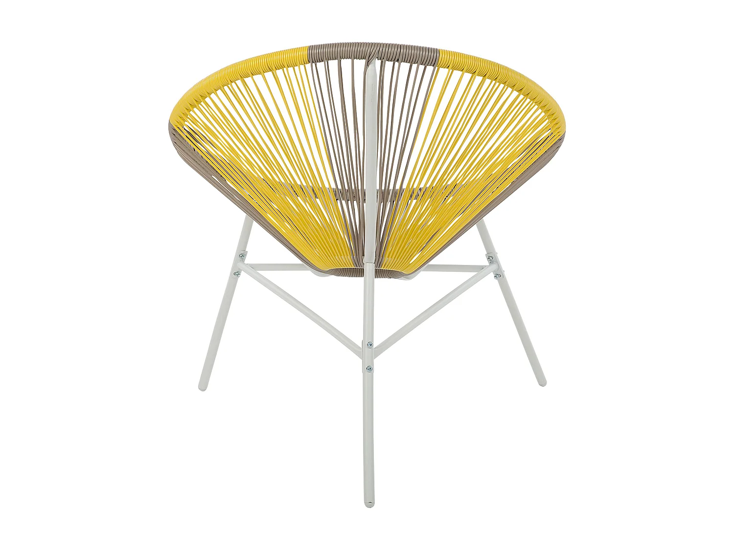 Lot de 2 chaises de jardin ACAPULCO Taupe