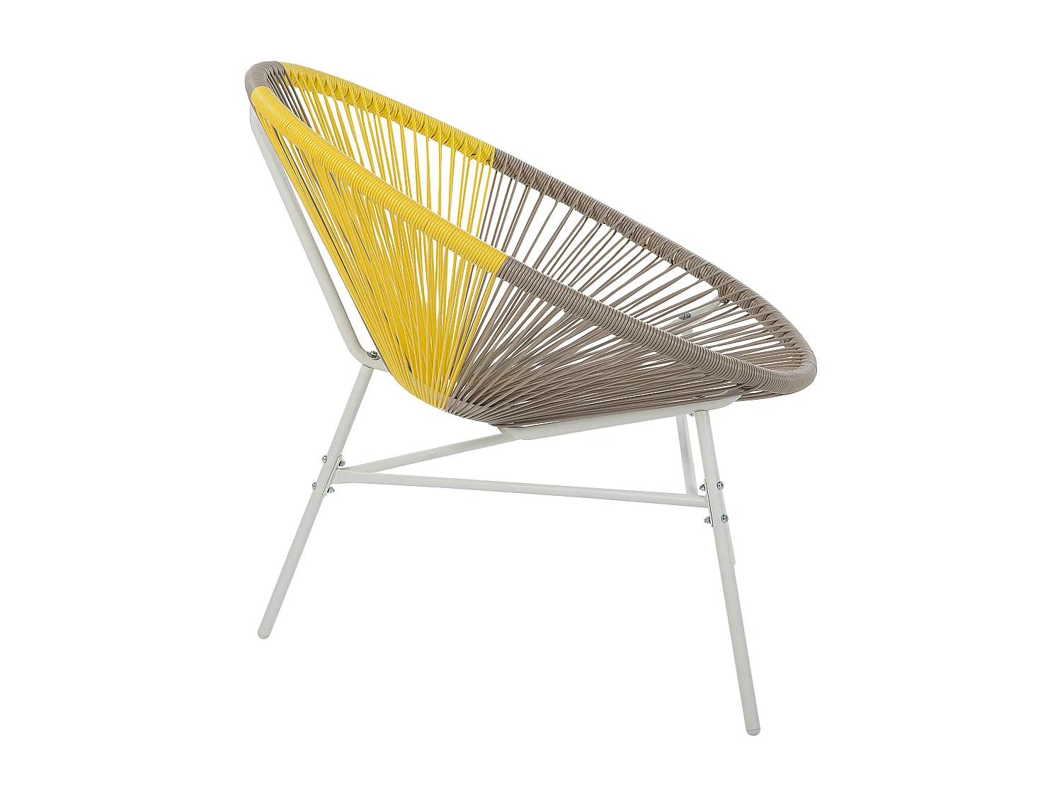 Lot de 2 chaises de jardin ACAPULCO Taupe