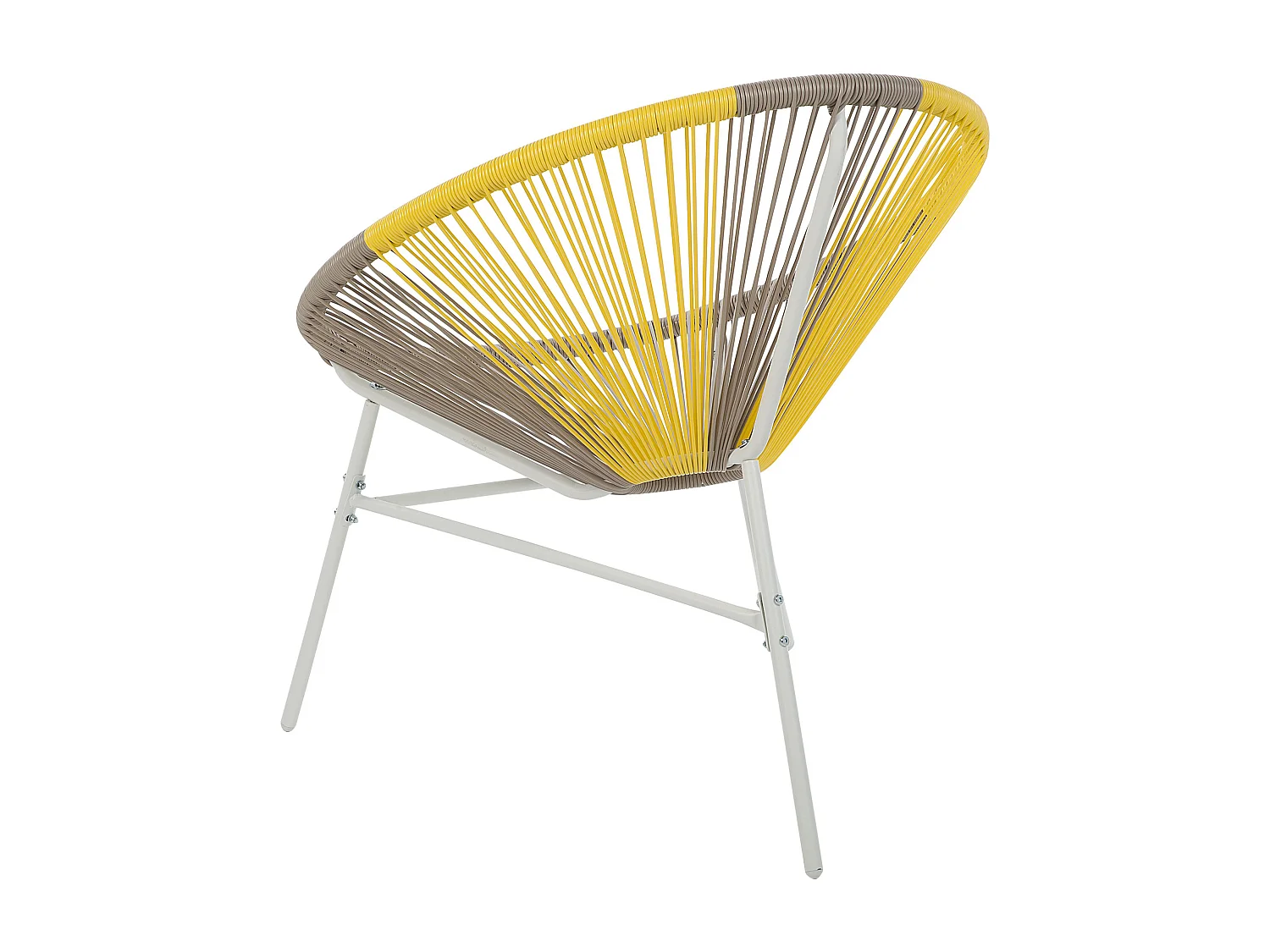 Lot de 2 chaises de jardin ACAPULCO Taupe