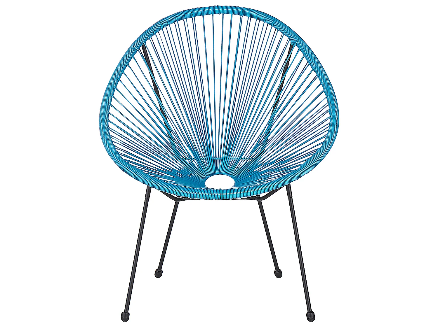 Gartenstuhl ACAPULCO II Polyrattan Blau