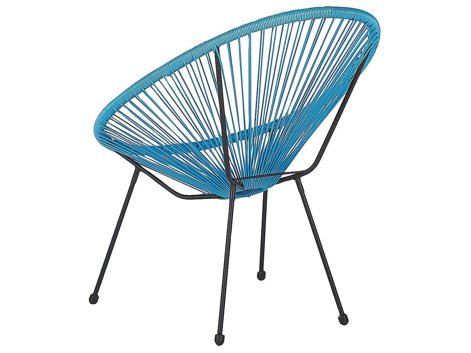 Gartenstuhl ACAPULCO II Polyrattan Blau