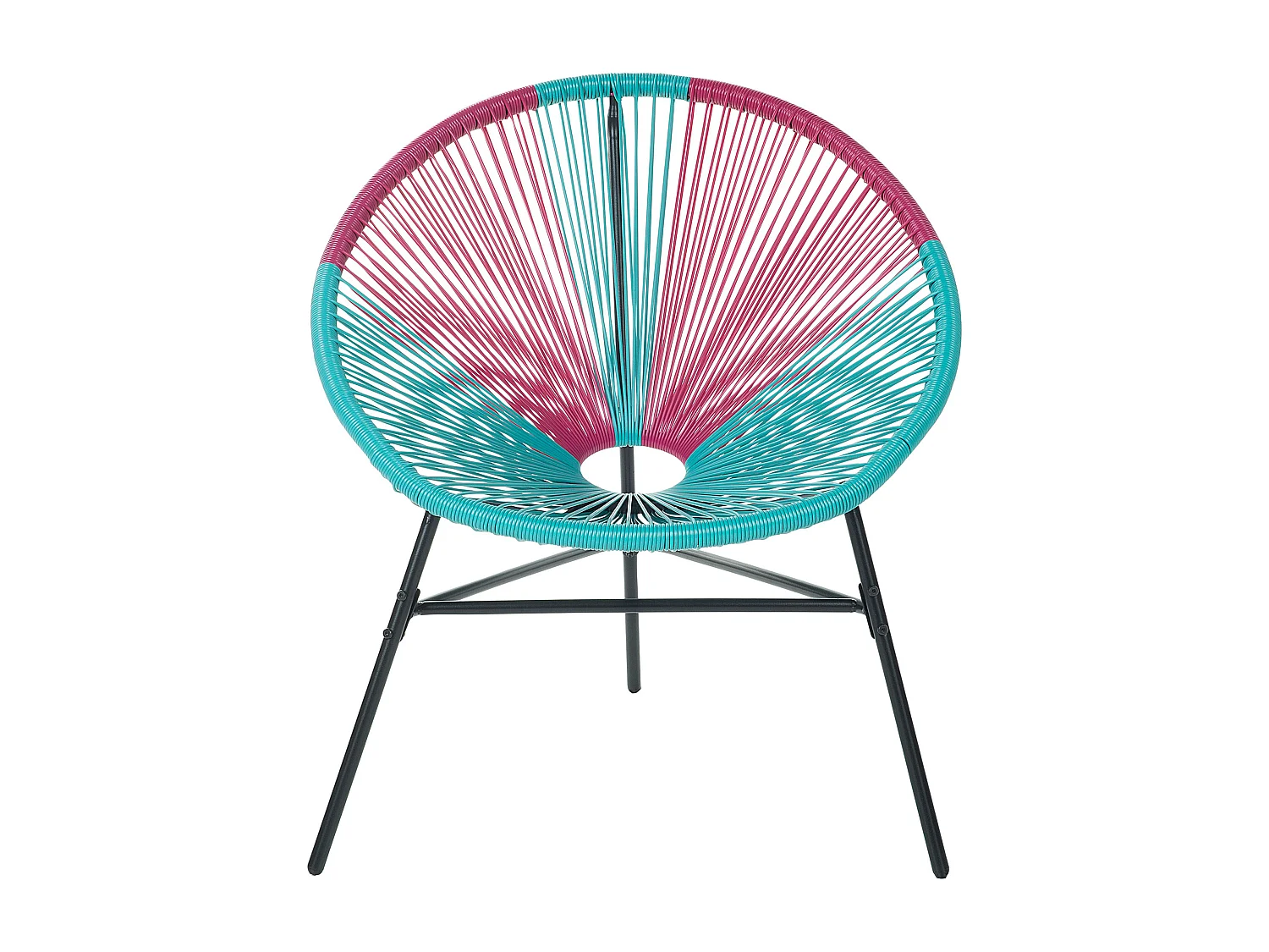 Lot de 2 chaises de jardin ACAPULCO Turquoise