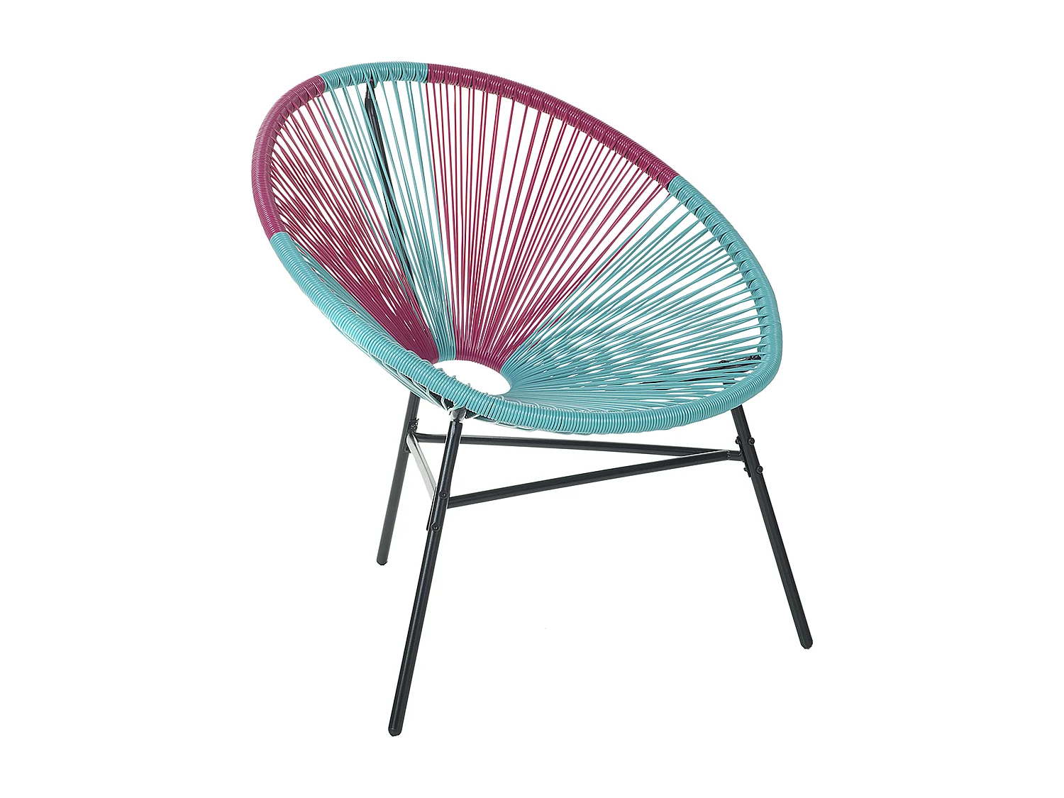 Lot de 2 chaises de jardin ACAPULCO Turquoise
