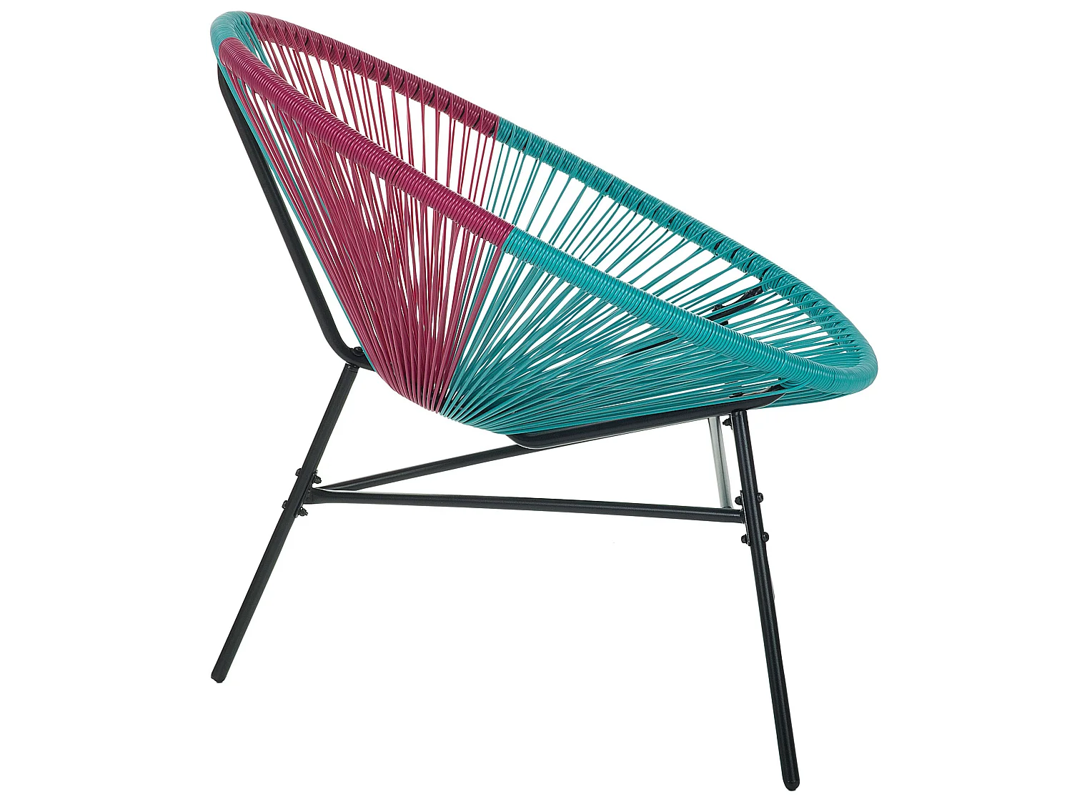 Lot de 2 chaises de jardin ACAPULCO Turquoise
