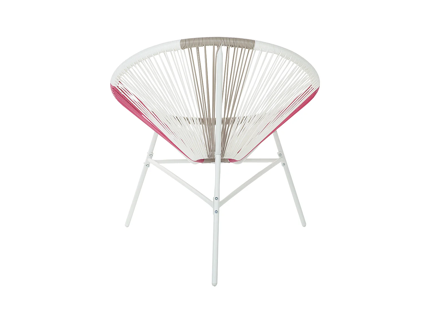 Lot de 2 chaises de jardin ACAPULCO Rose fushia