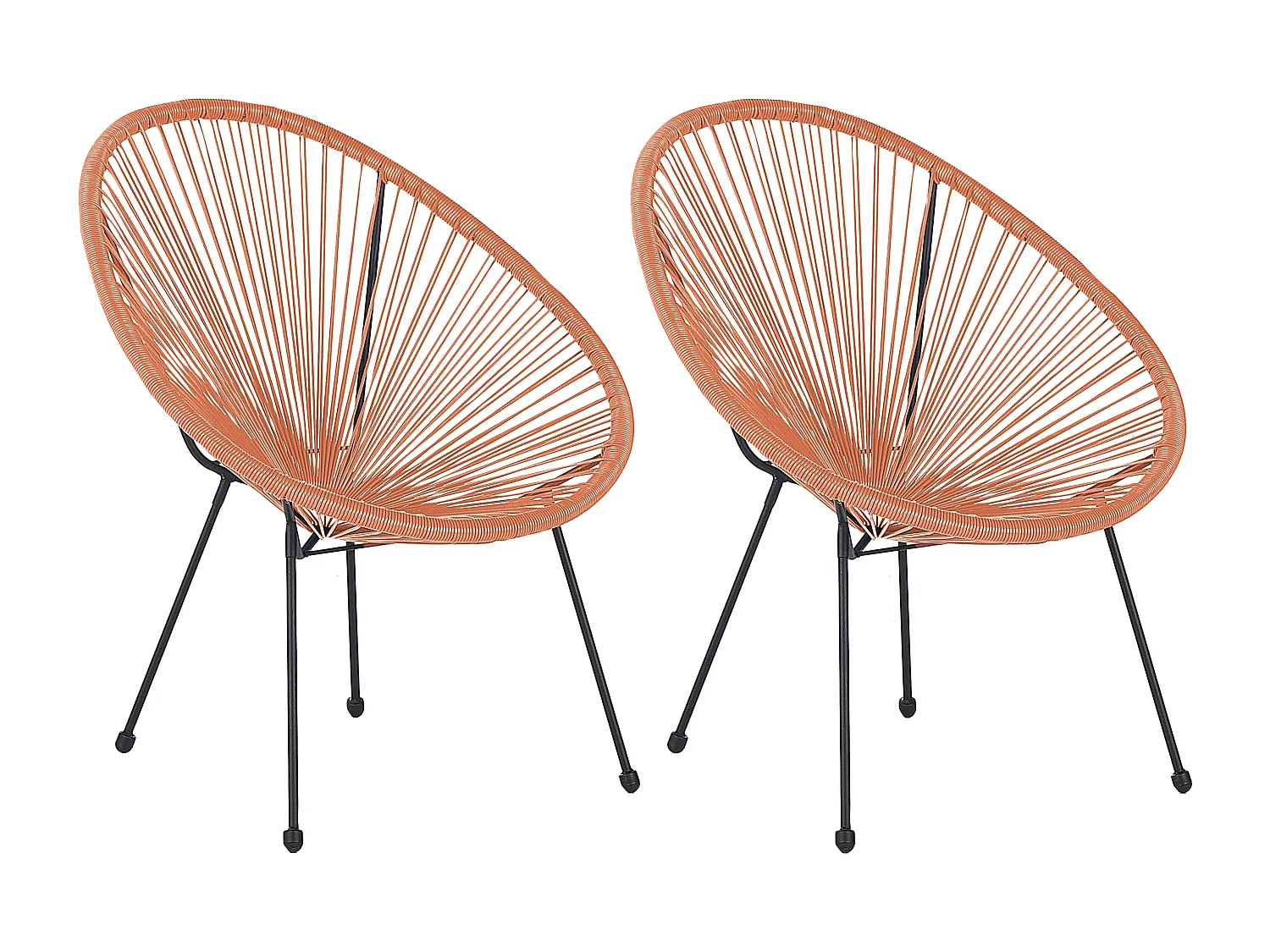 Set van 2 tuinstoelen ACAPULCO II Oranje