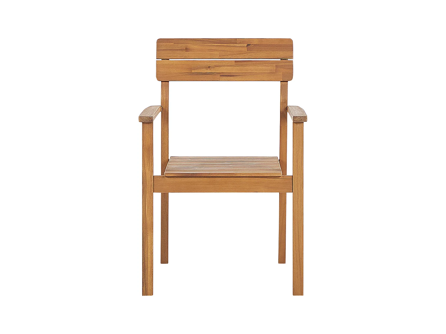 Zestaw 4 krzeseł ogrodowych FORNELLI Drewno akacjowe Brązowy