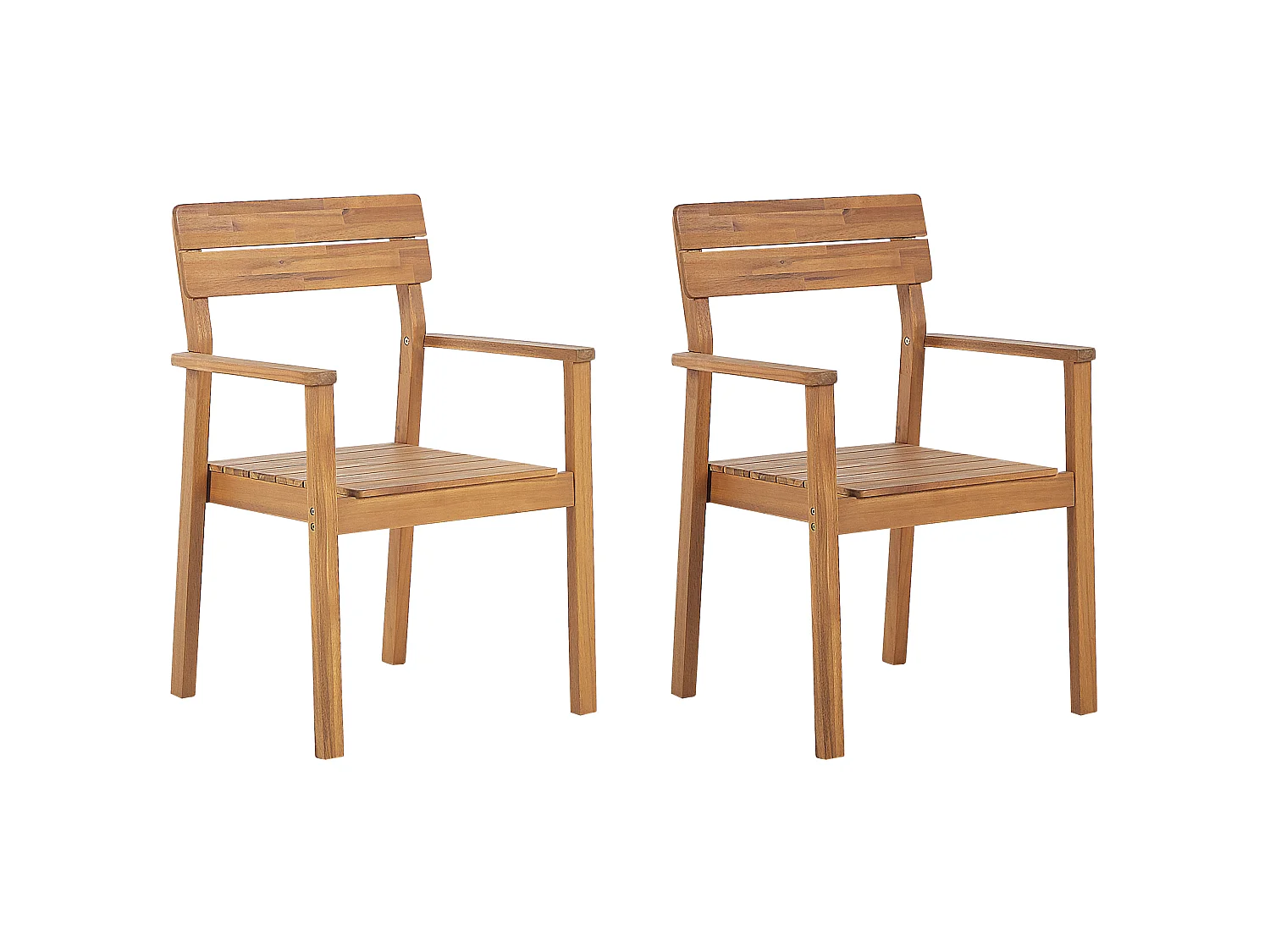 Set van 2 tuinstoelen FORNELLI Acaciahout Bruin