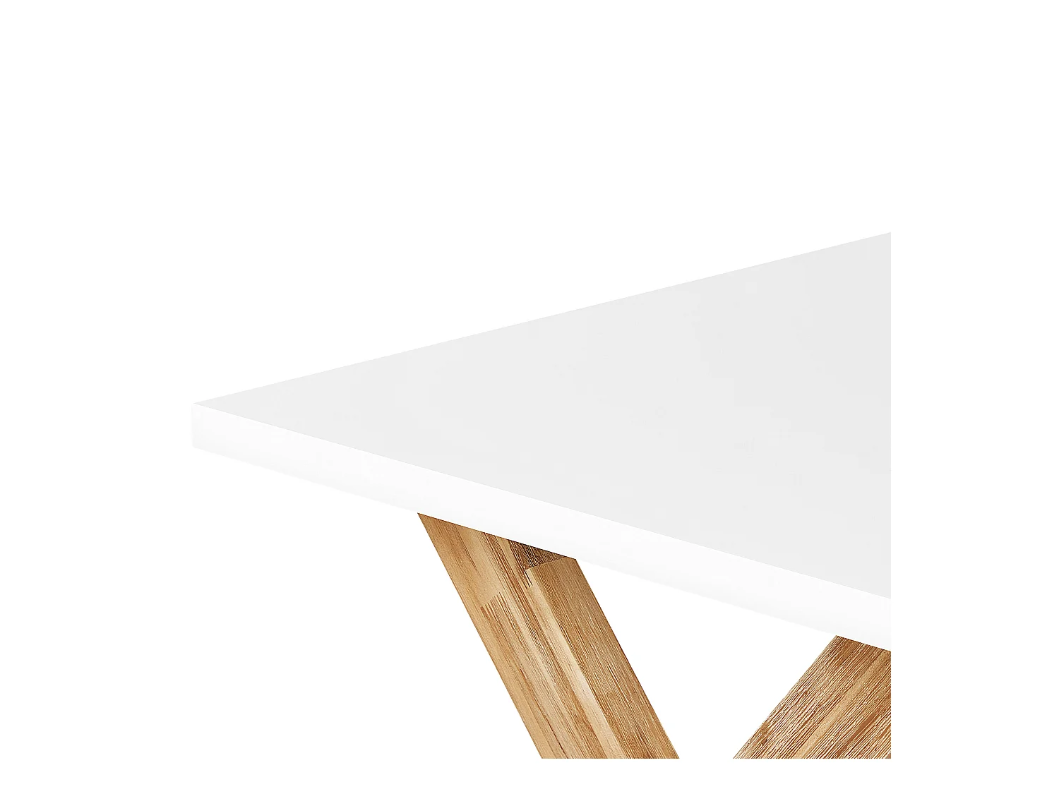 Modernes Gartenset mit Tisch und 2 robusten Bänken aus Faserzement weiß Olbia