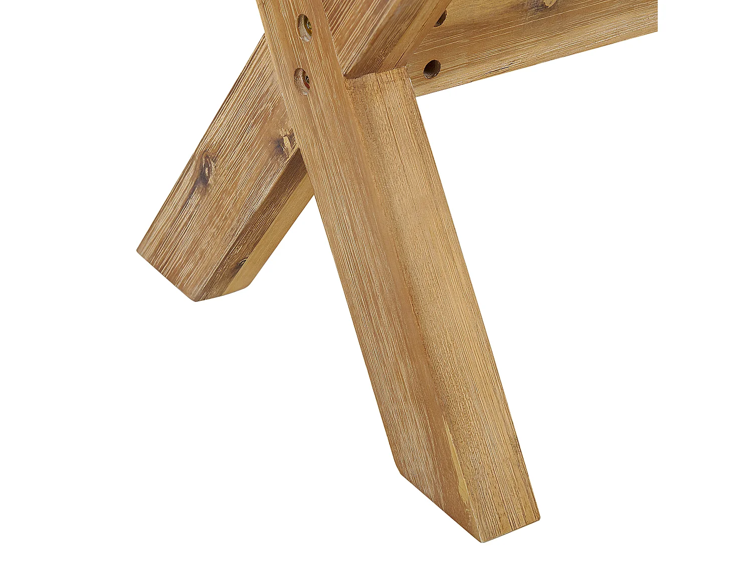 Gartenset weiß Tisch 200x100 cm 8 Hocker Betonplatte Akazienholz Rustikal Olbia