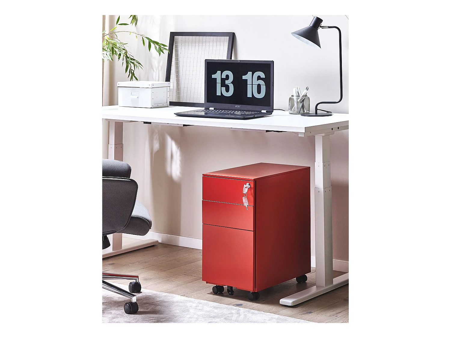 Armadietto da ufficio BOLSENA Metallo Rosso