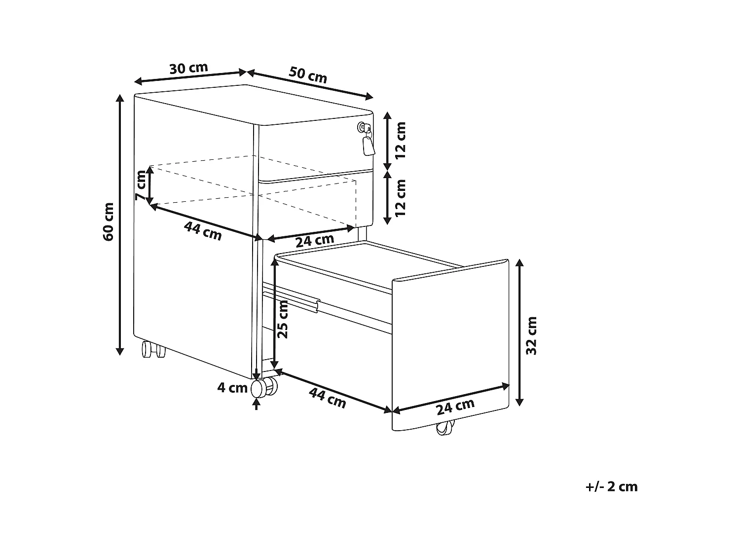 Armadietto da ufficio BOLSENA Metallo Rosso