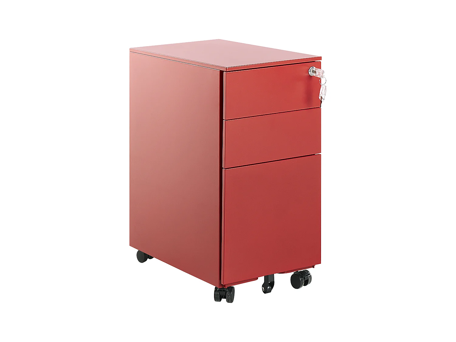 Meuble de rangement BOLSENA II Métal Rouge