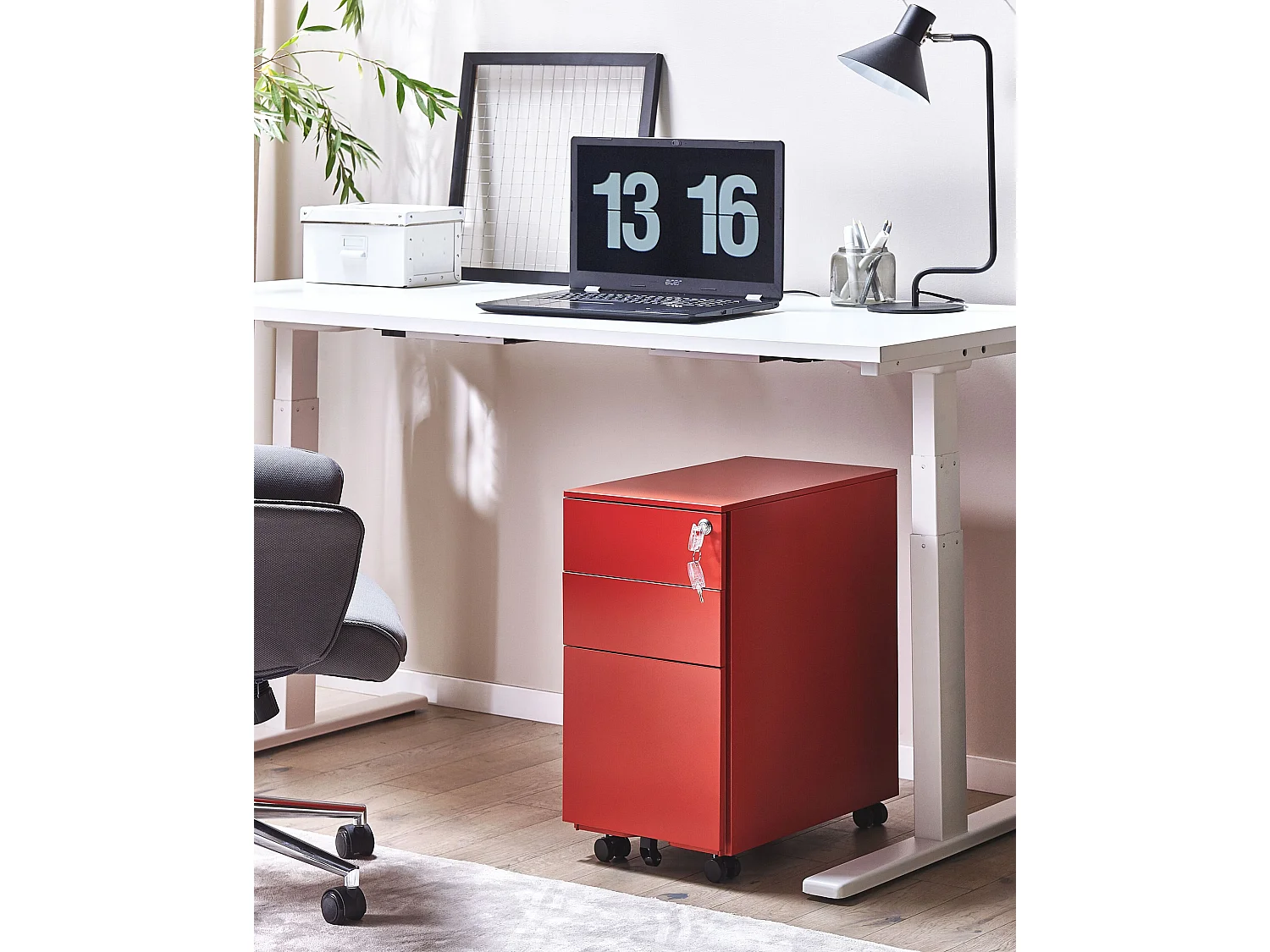 Büroschrank BOLSENA Metall Rot