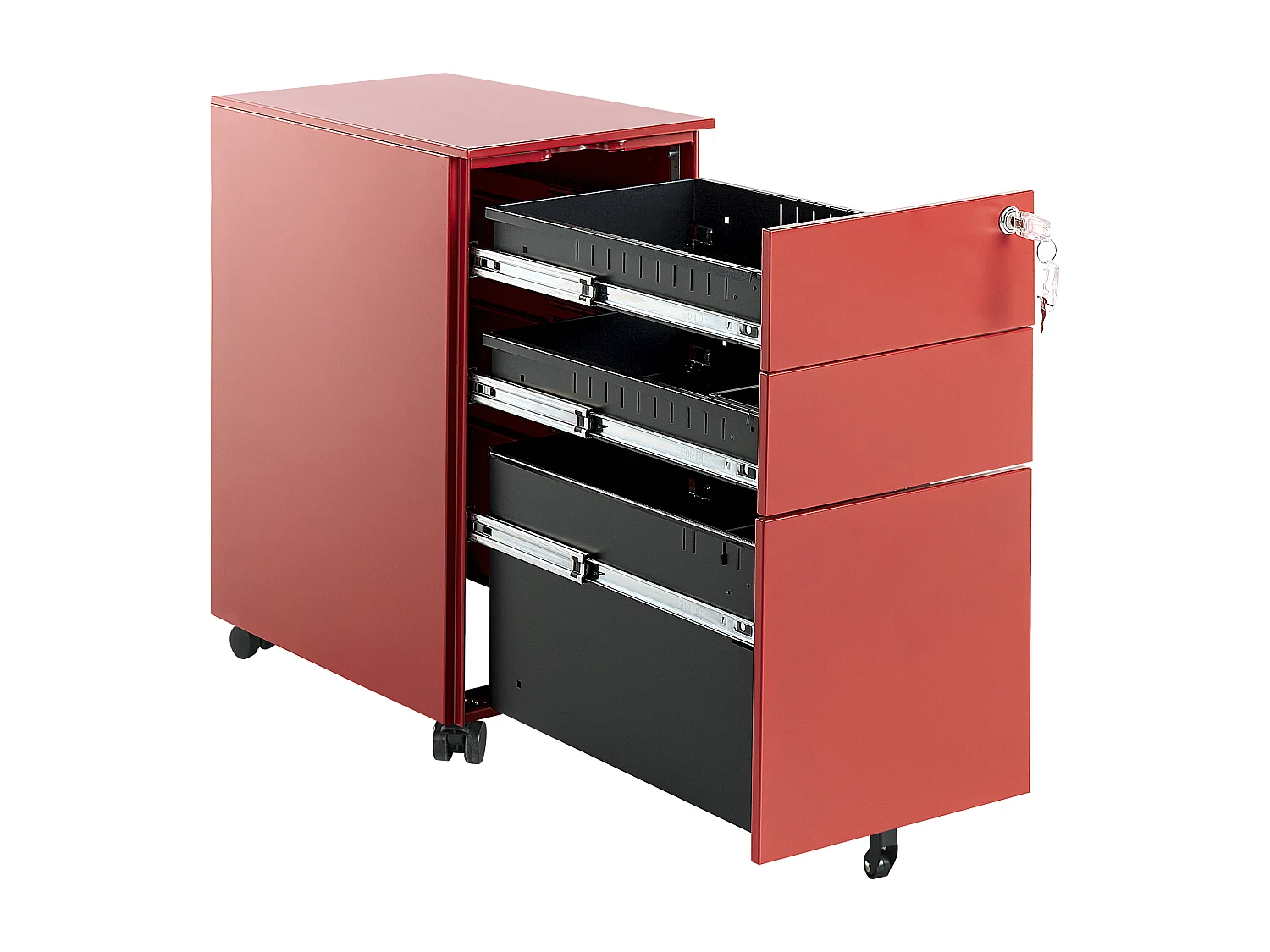 Büroschrank BOLSENA Metall Rot