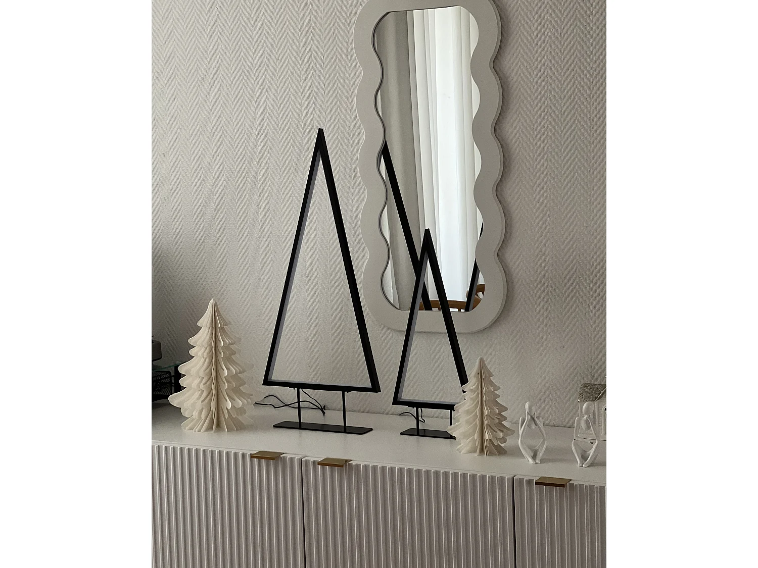 Lot de 2 décorations de Noël LED noir LOPPI