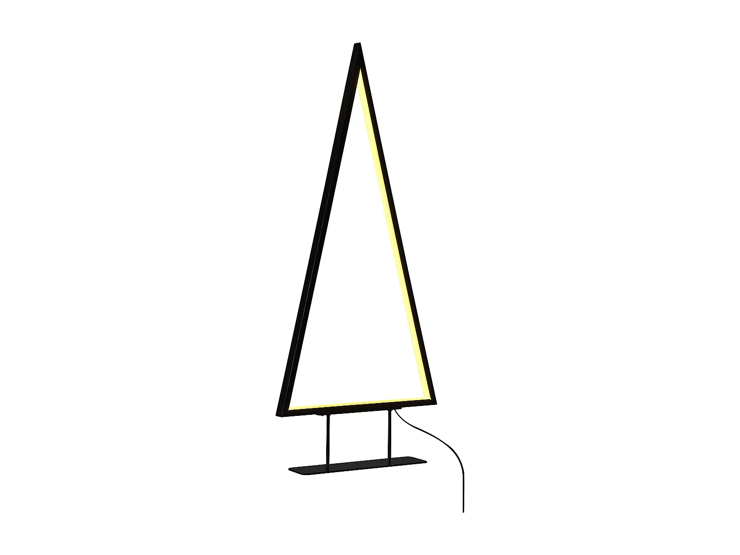 Kerstdecoratie set van 2 LED-verlichting zwart LOPPI