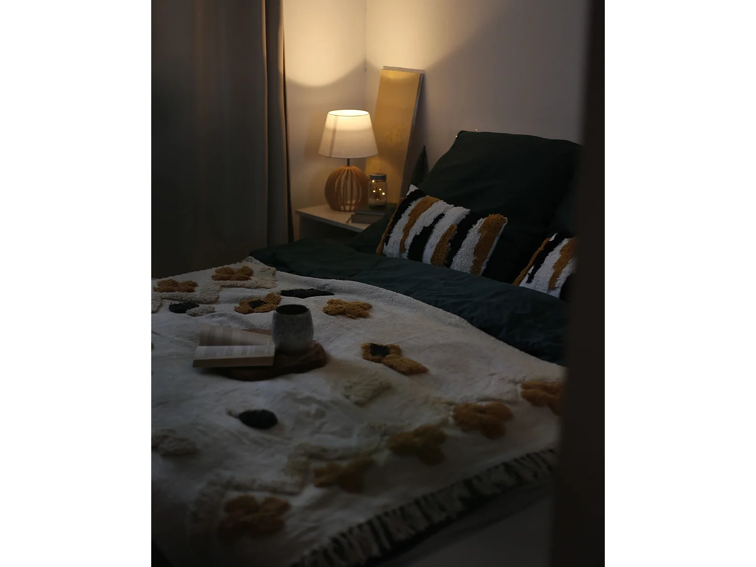 Kuscheldecke ADONI Baumwolle 130 x 180 cm Beige