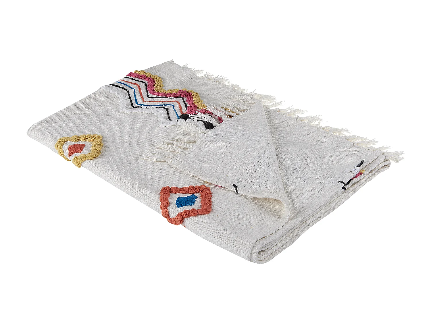 Plaid MORENA Katoen 130 x 180 cm Multicolor