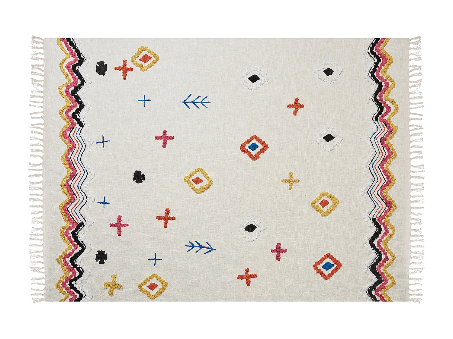 Plaid MORENA Katoen 130 x 180 cm Multicolor