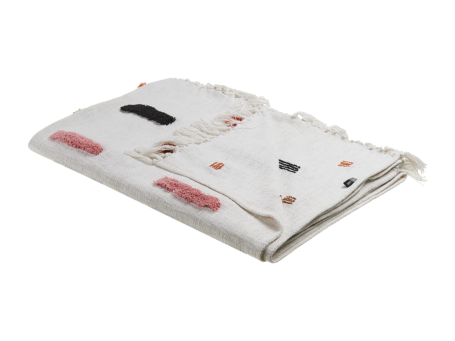 Coperta ALAPPUZHA Cotone 130 x 180 cm Bianco