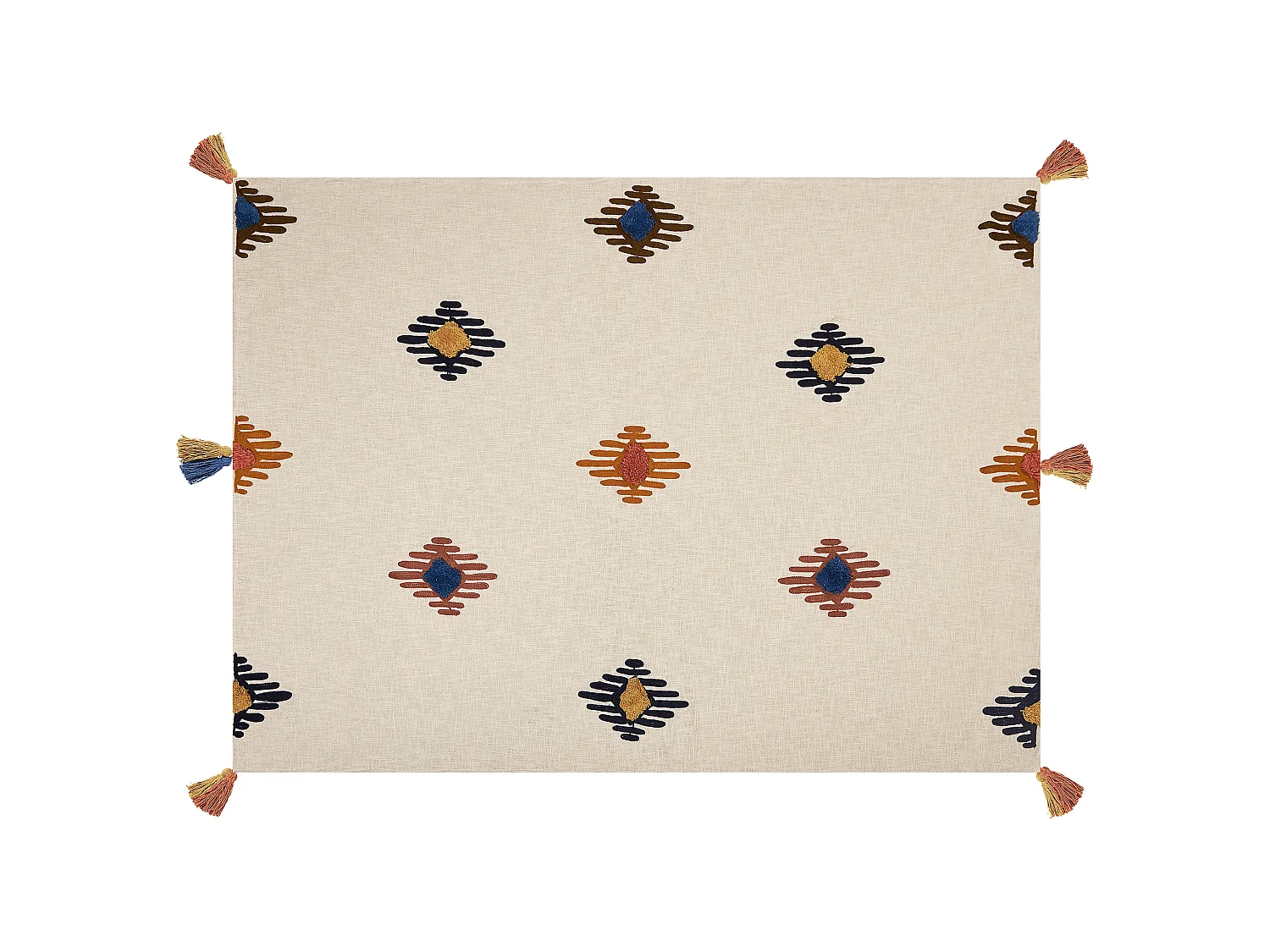 Koc MUNGER Bawełna 130 x 180 cm Beżowy