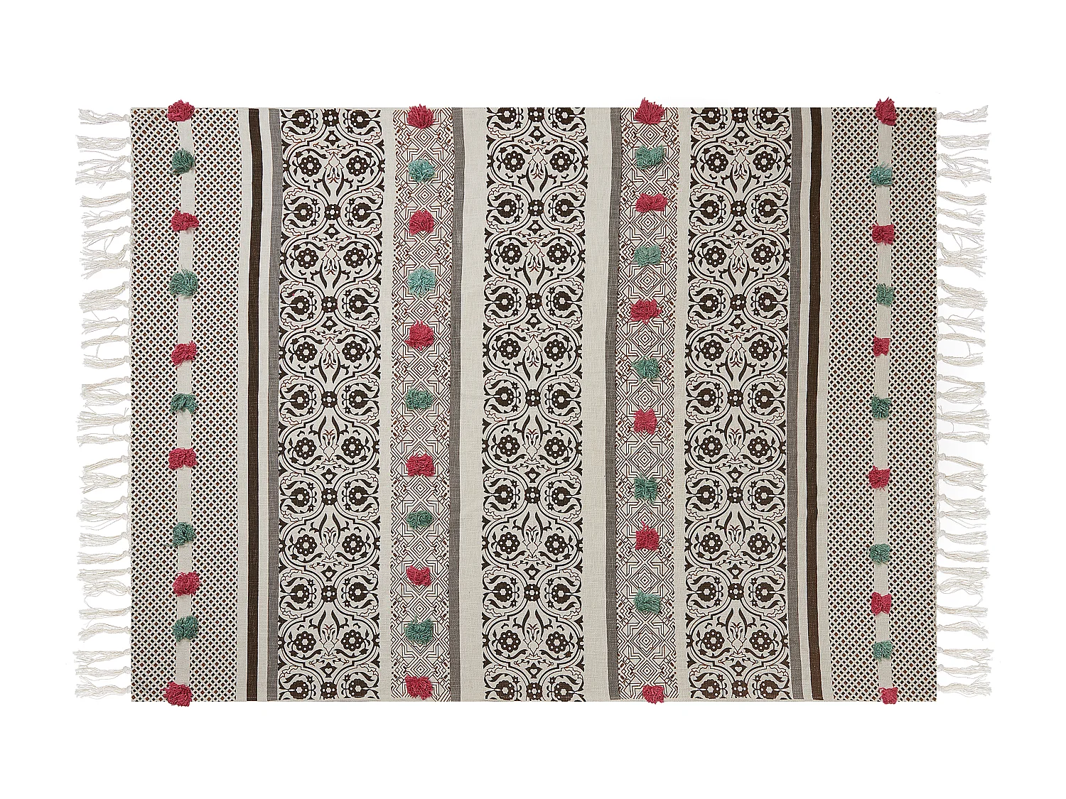 Couverture CHINSURAH Coton 130 x 180 cm Marron