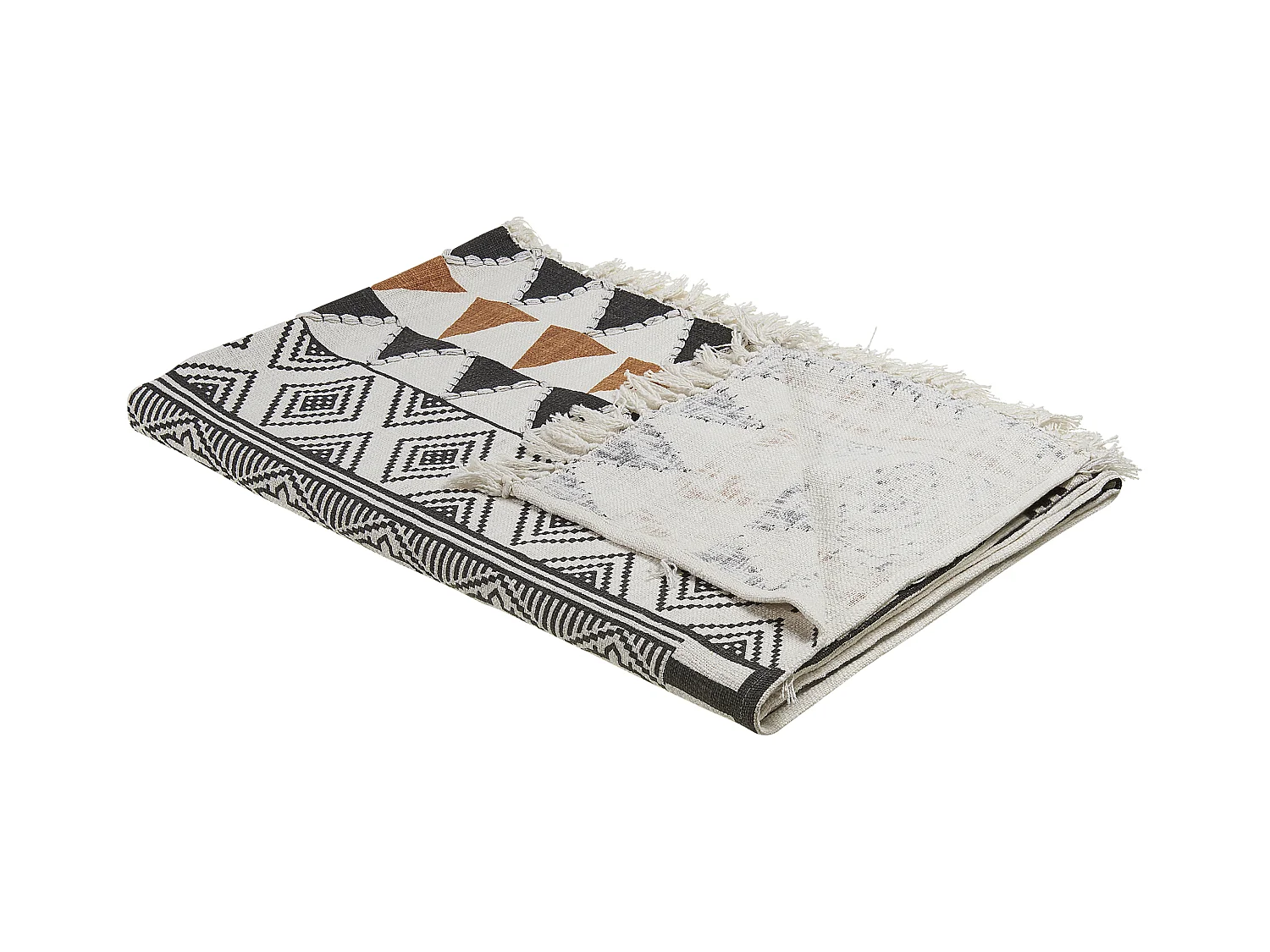 Kuscheldecke Baumwolle 130 x 180 cm abstraktes Muster mehrfarbig Proddatur