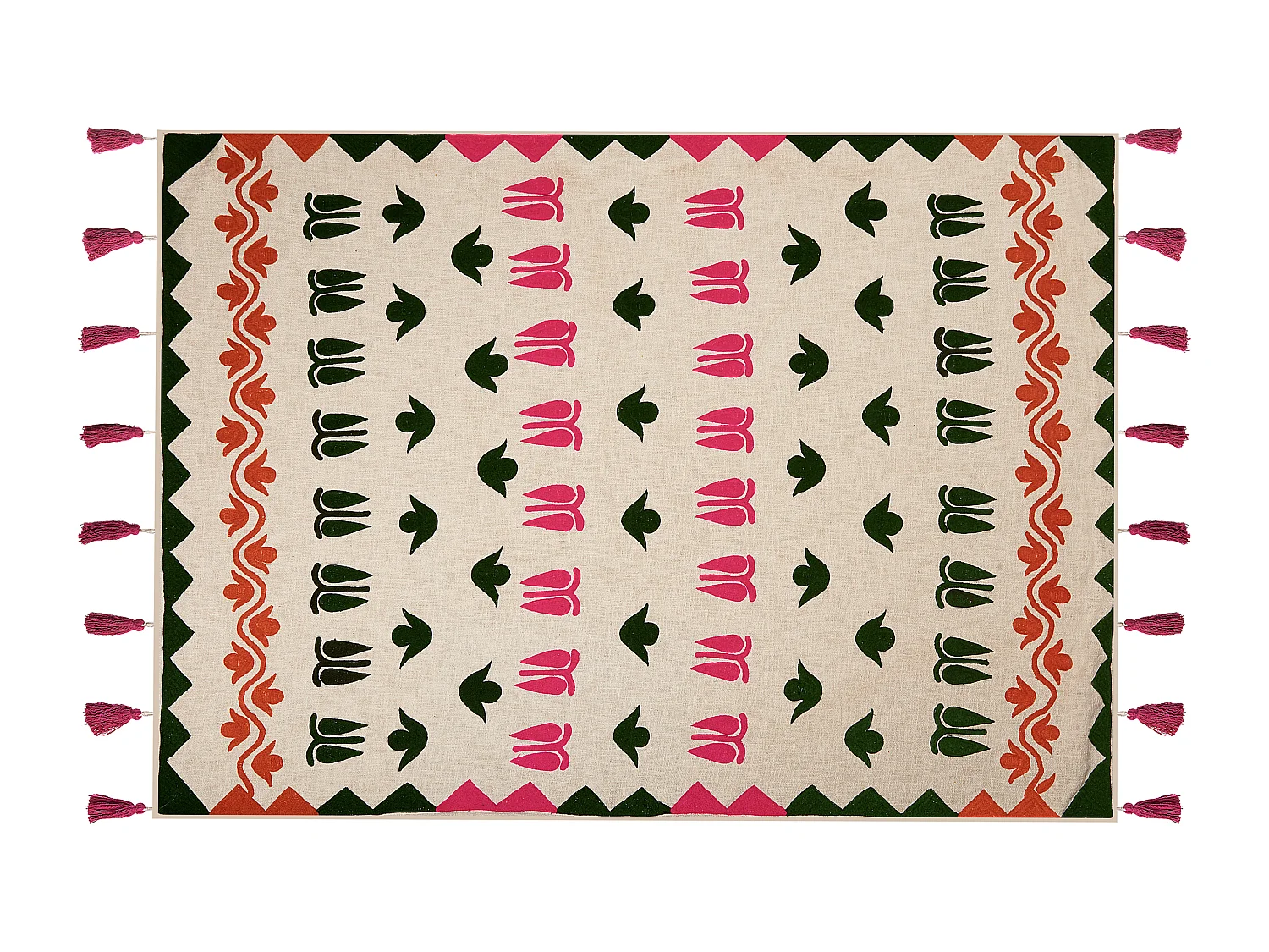 Plaid ANAND Katoen 130 x 180 cm Multicolor