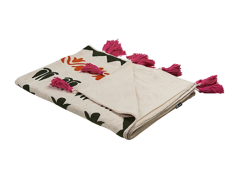 Kuscheldecke ANAND Baumwolle 130 x 180 cm Bunt