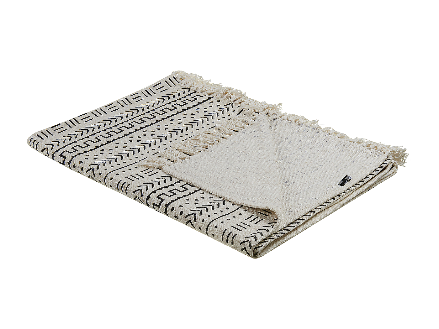 Deken zwart/wit 130 x 180 cm PANVEL