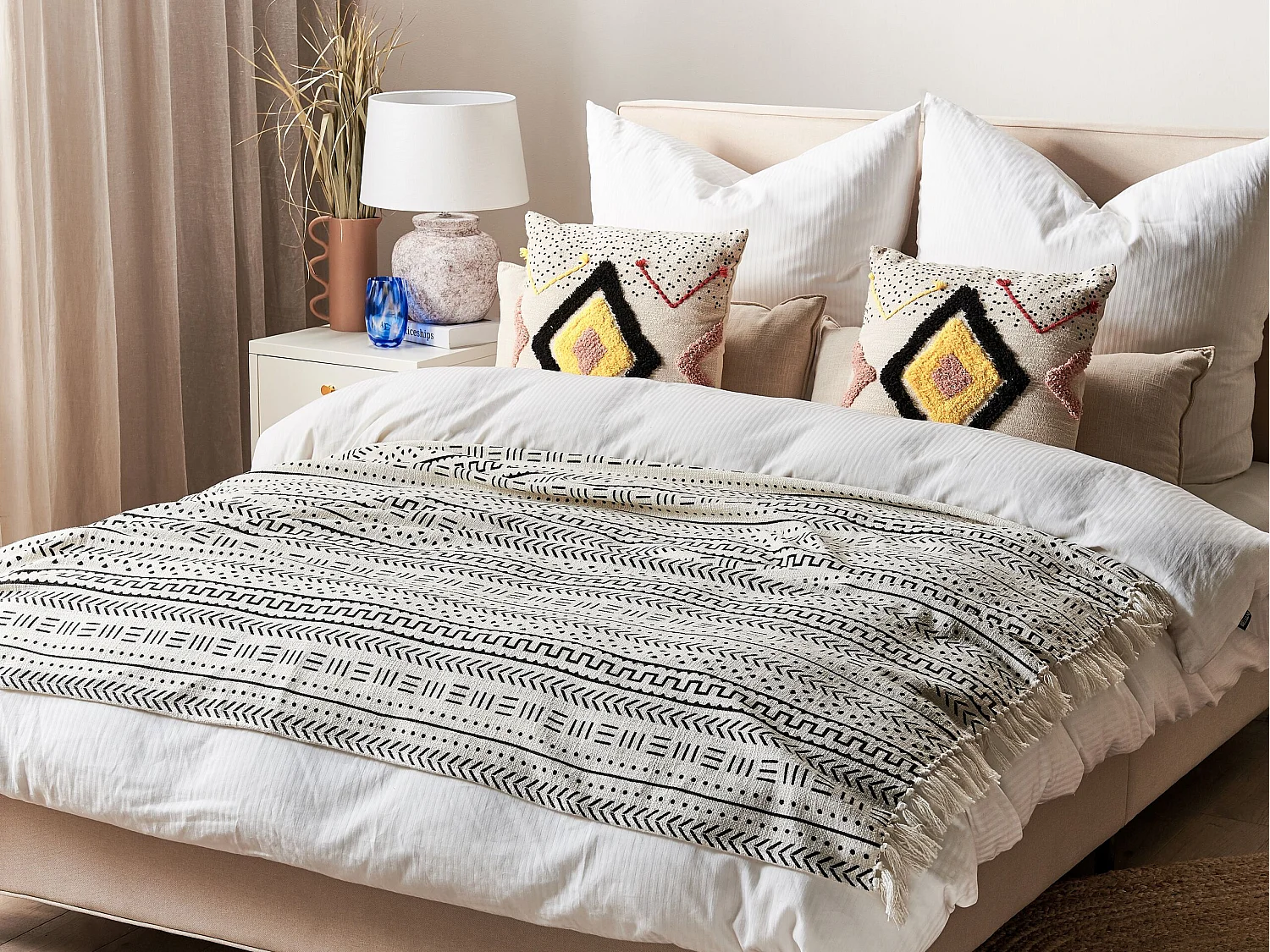 Couverture PANVEL Coton 130 x 180 cm Blanc