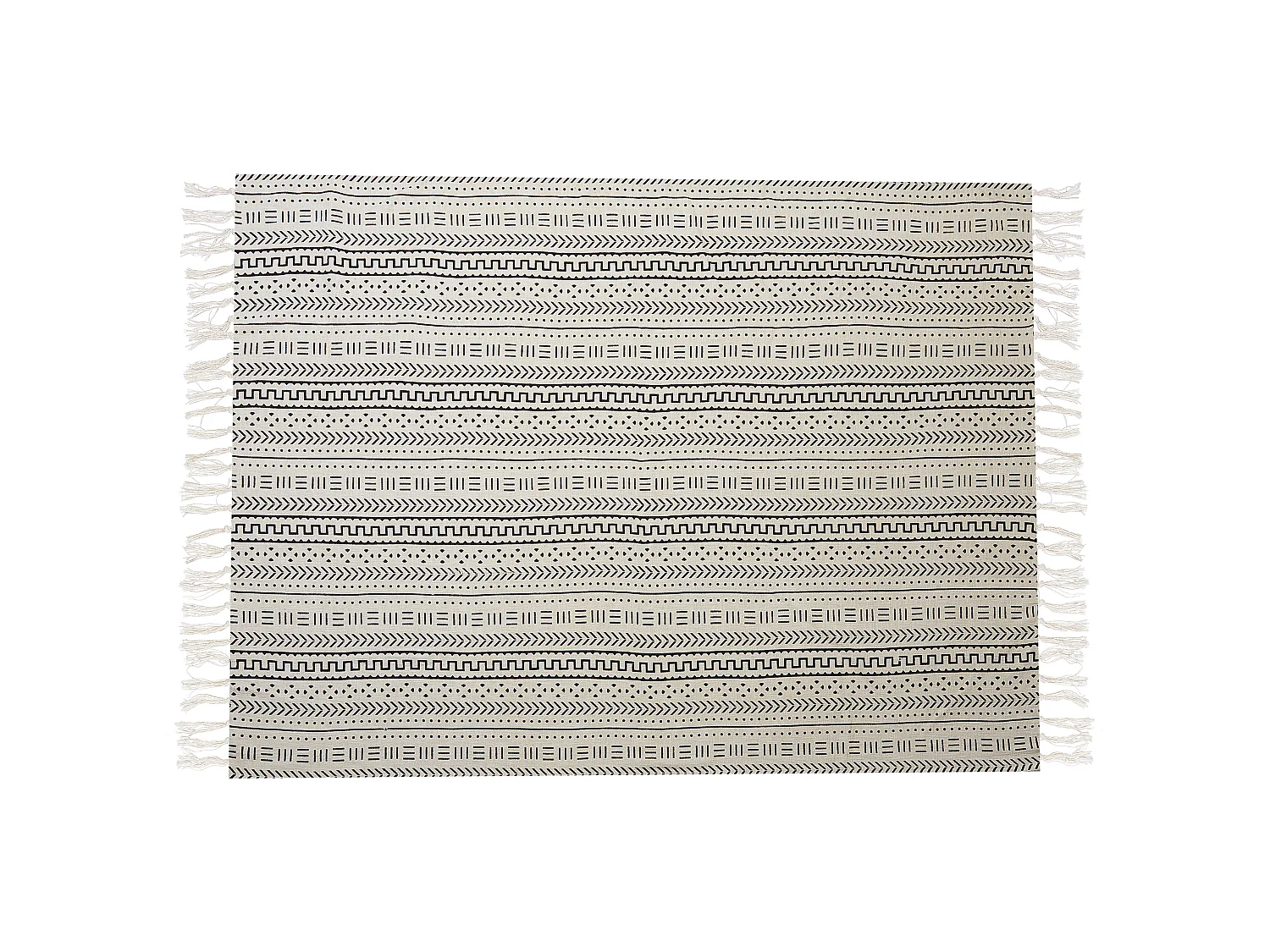 Koc PANVEL Bawełna 130 x 180 cm Biały