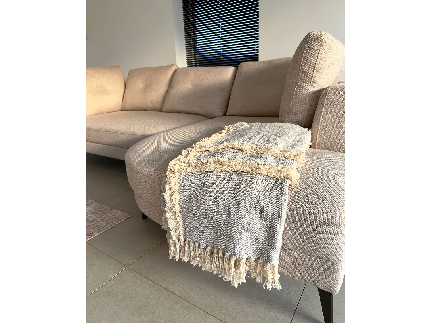 Couverture HOSPET Coton 130 x 180 cm Gris