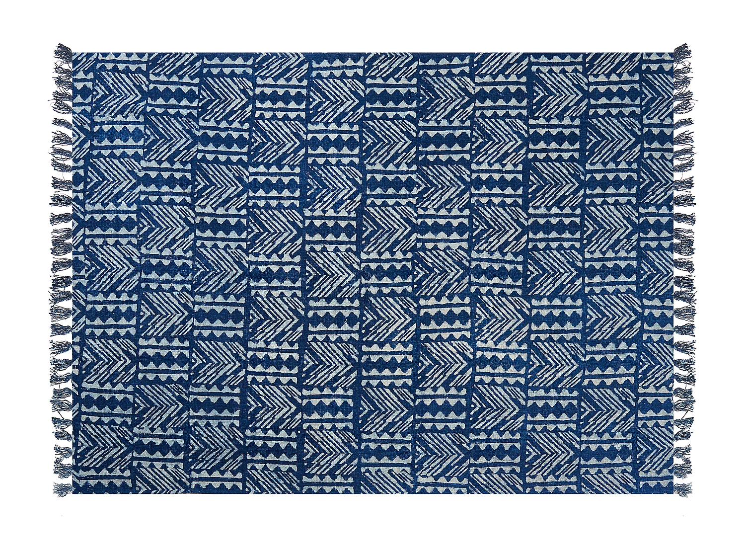 Coperta SHIVPURI Cotone 130 x 180 cm Blu