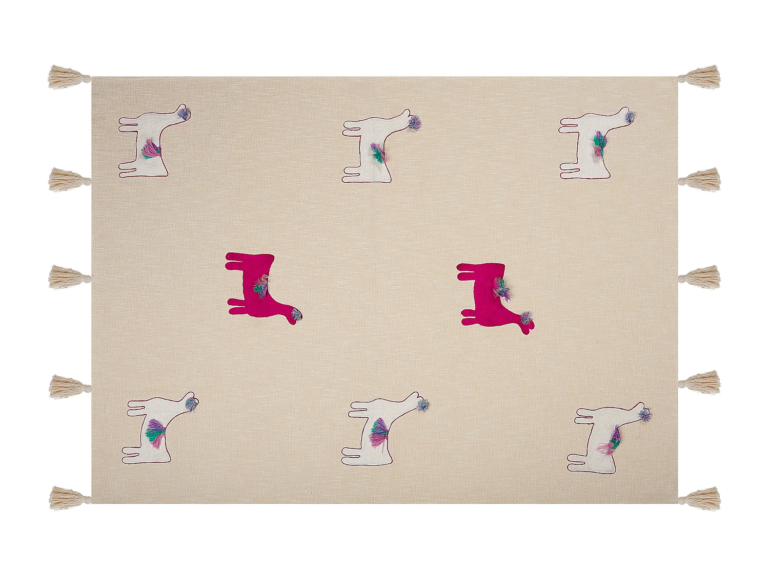 Couverture NANDYAL Coton 130 x 180 cm Beige