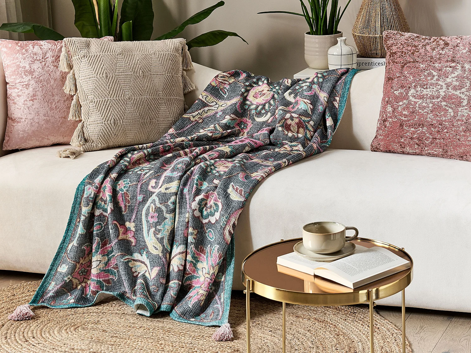 Couverture DIBRUGARH Coton 130 x 180 cm Multicolore